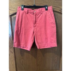 Salmon Colored POLO Ralph Lauren Chino Shorts Classic Fit Casual‎ 9" sz 32